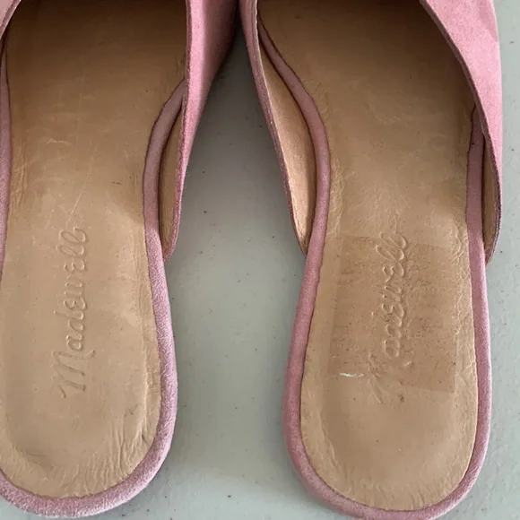 Madewell Remi Slip On Suede Mule Pink Size 6.5 - Picture 5 of 9